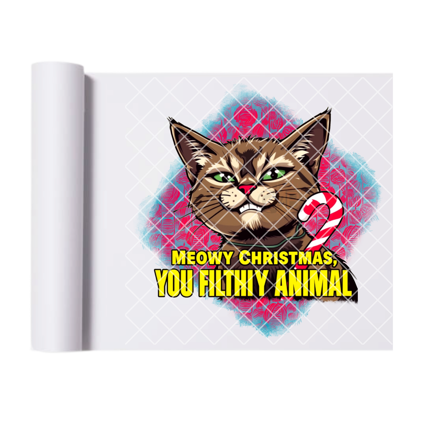 Meowy Christmas you filthy animal film t shirt transfer