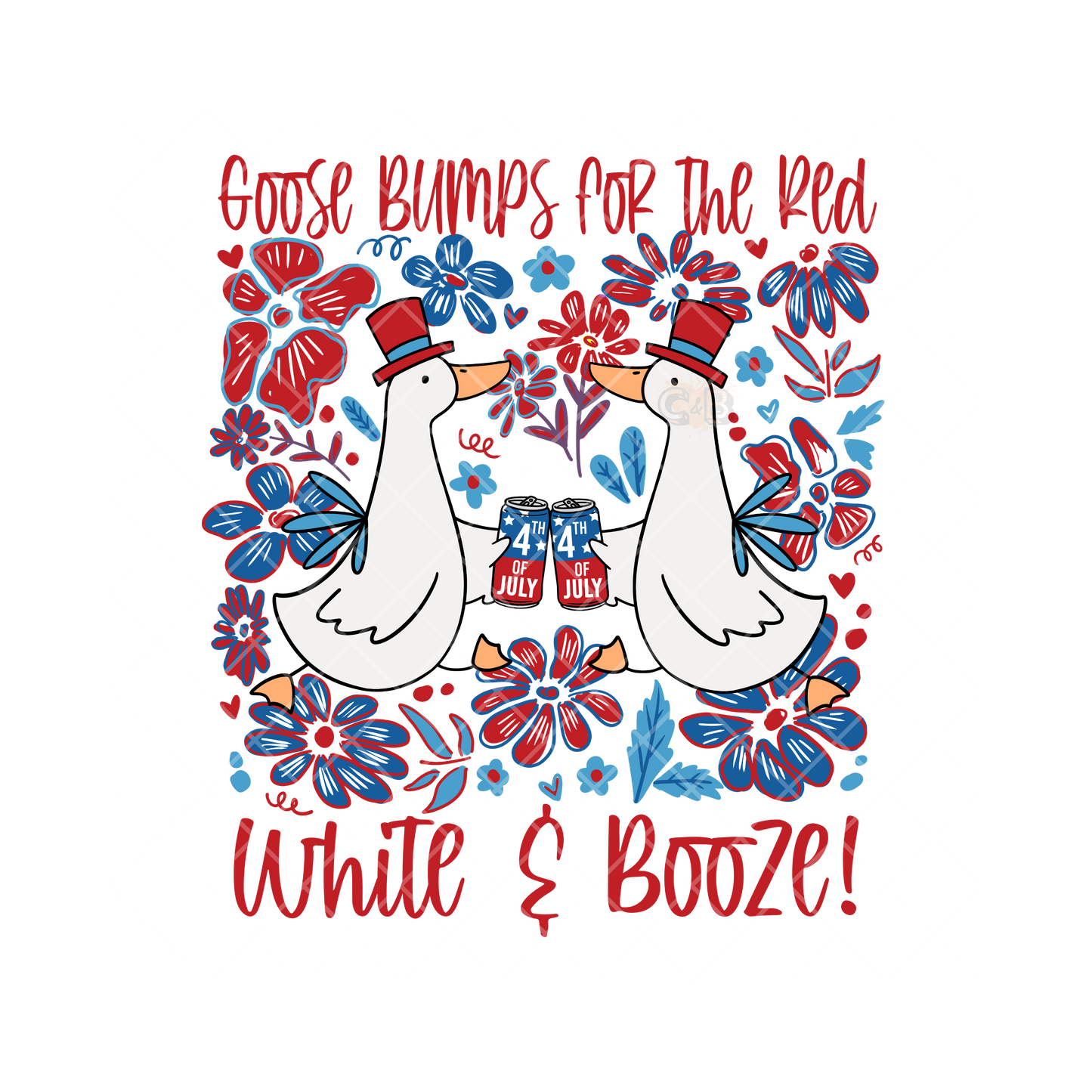 Celebrating Geese 4th PNG