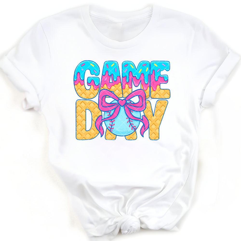 Game Day Icecream Baseball PNG