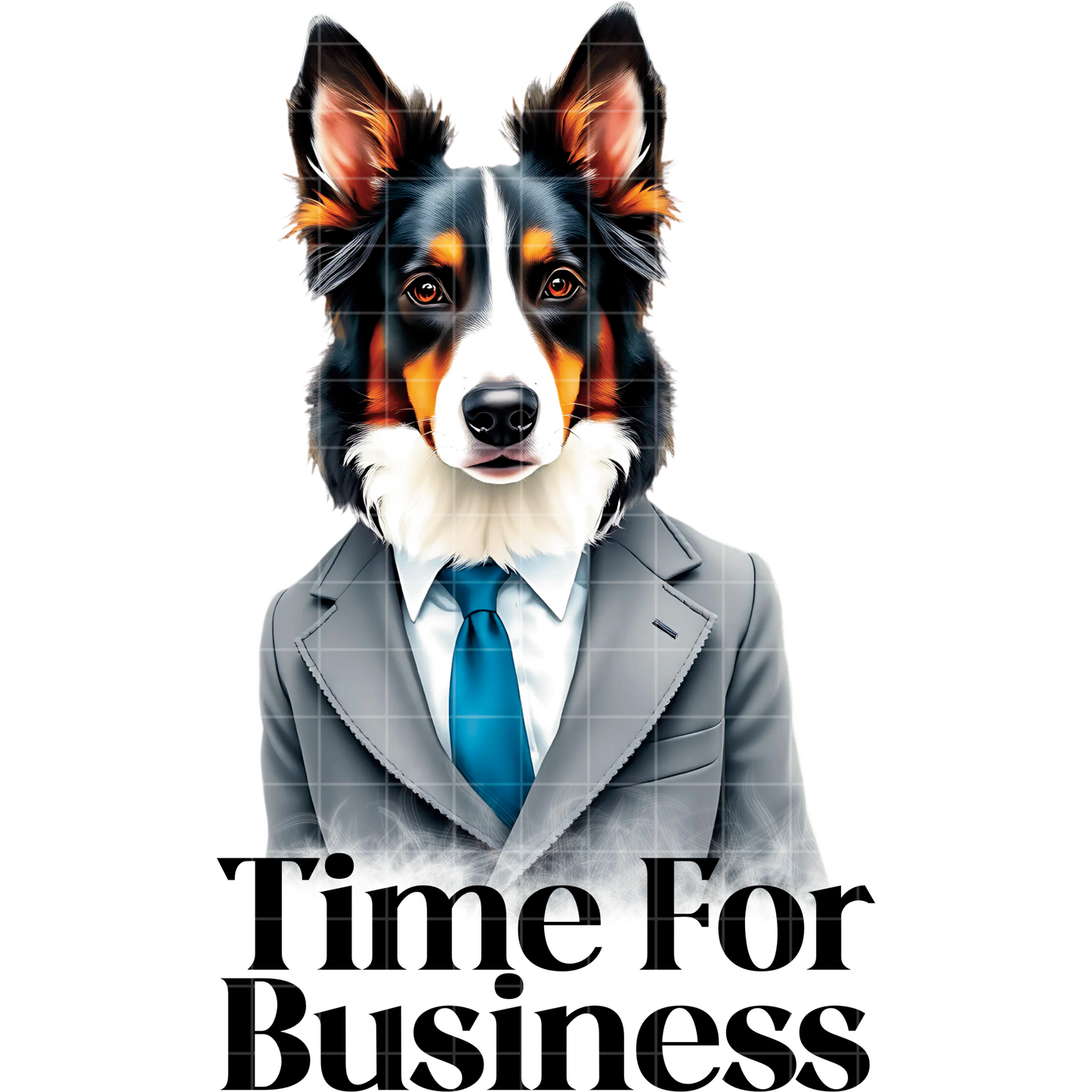 Time For Business Puppy In Suit PNG