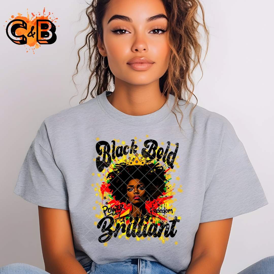 Black Bold Brilliant T-Shirt