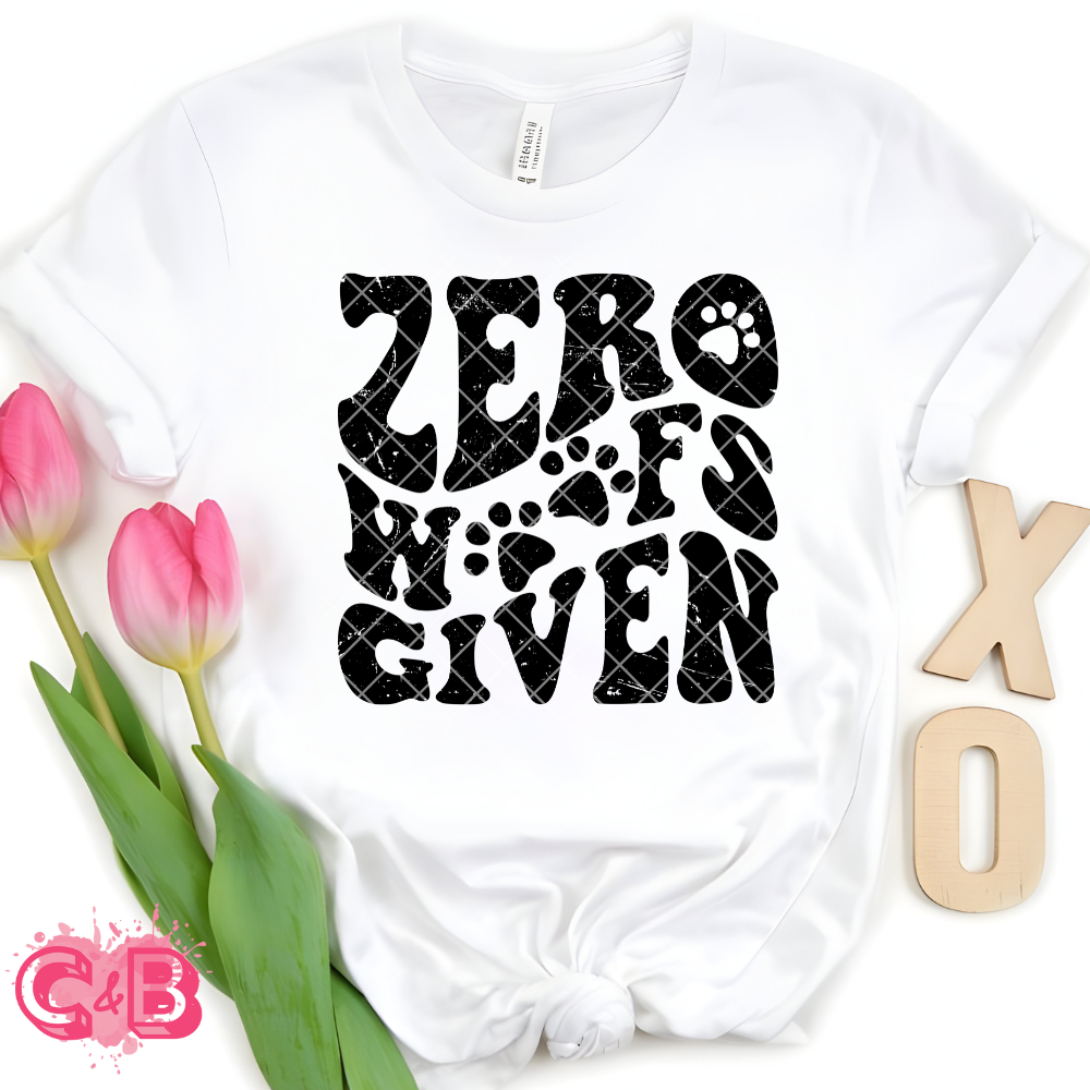 Zero woofs given DTF transfer-high quality transfer for printing