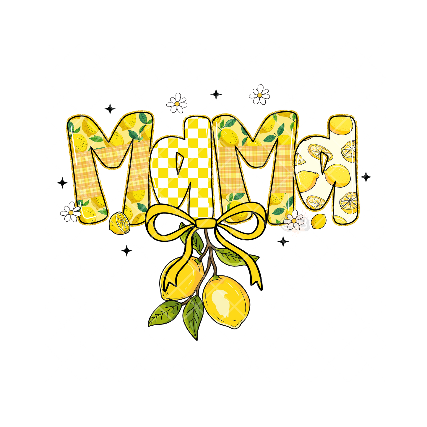 Mama Ribbon Lemons PNG