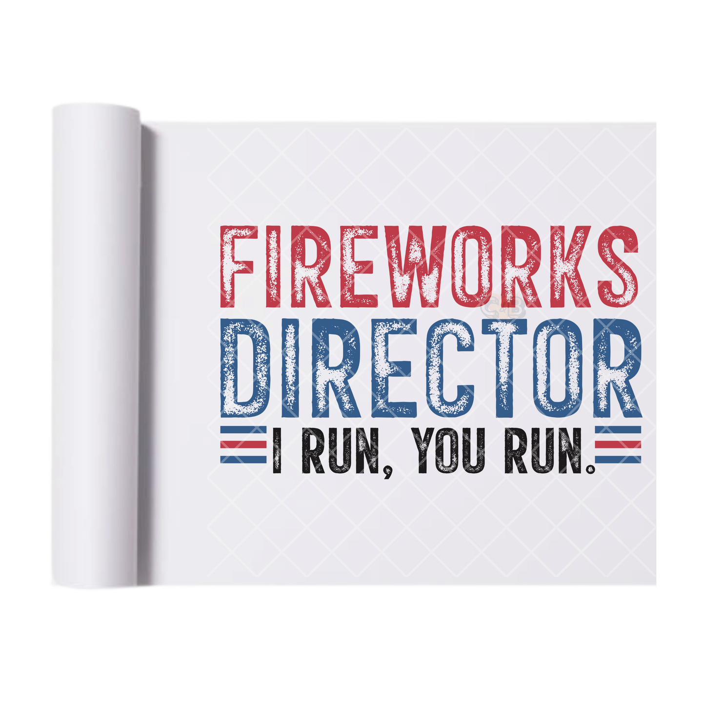 Fireworks Director - Direct Print Film Transfer for Trendy T-Shirts, Cotton, Polyester & Blends - High-Quality Print