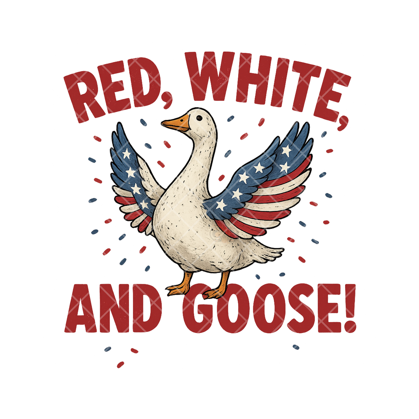 Red White And Goose PNG