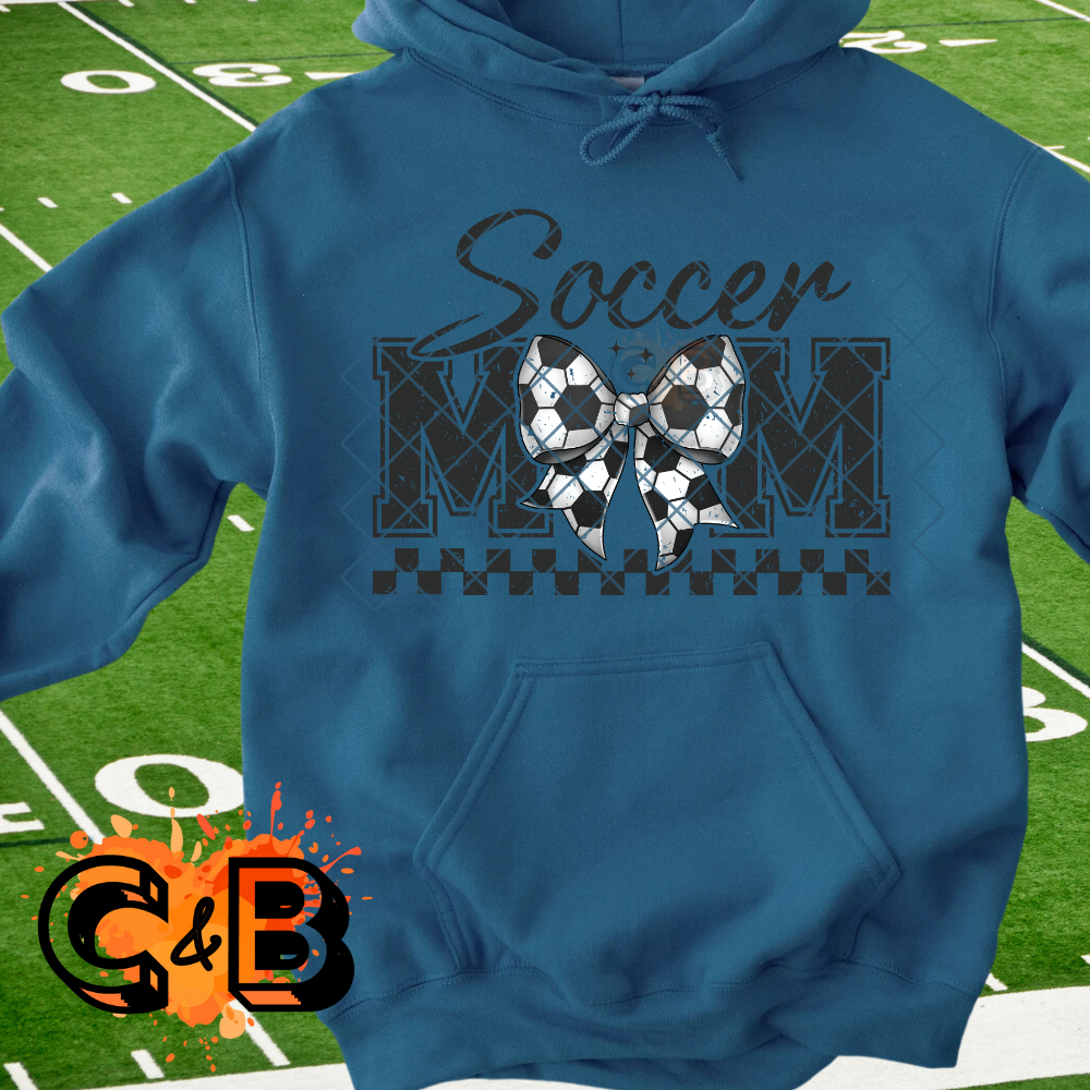 Soccer mom soccer bow PNG