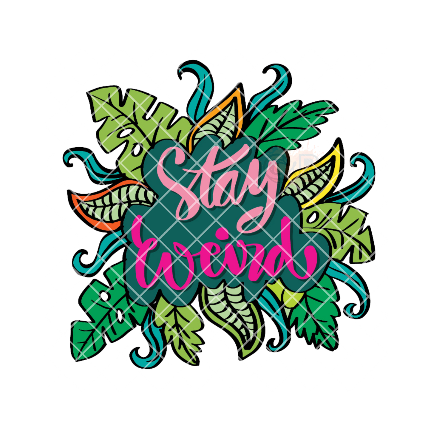Stay weird plants PNG