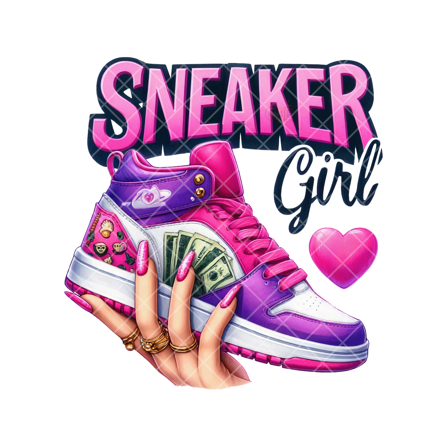 Sneaker Girl PNG