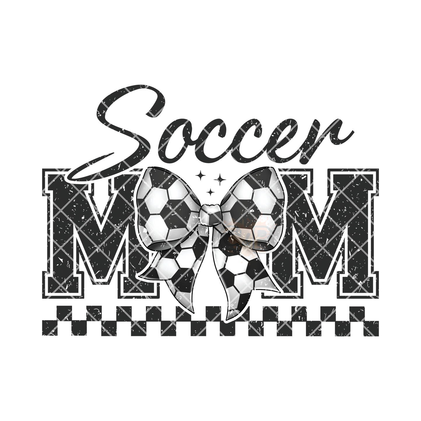 Soccer mom soccer bow PNG