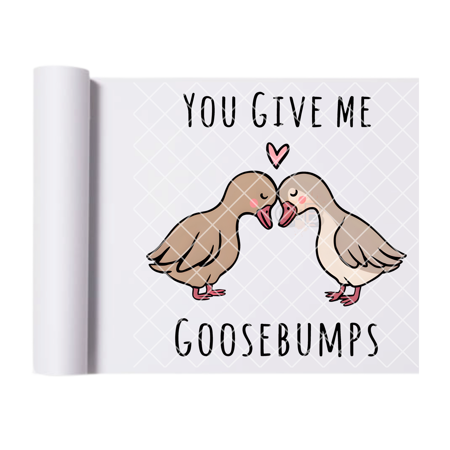 Goosebumps little heart DTF film t shirt transfer