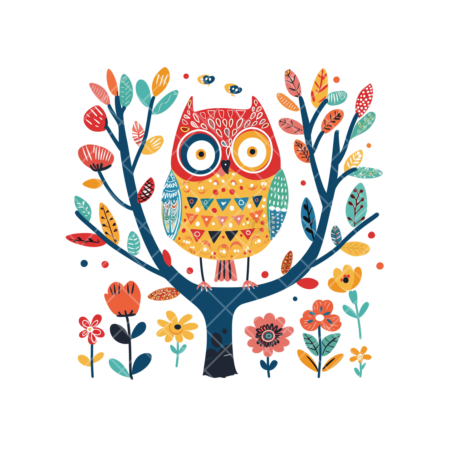 Pattern Owl Blend PNG