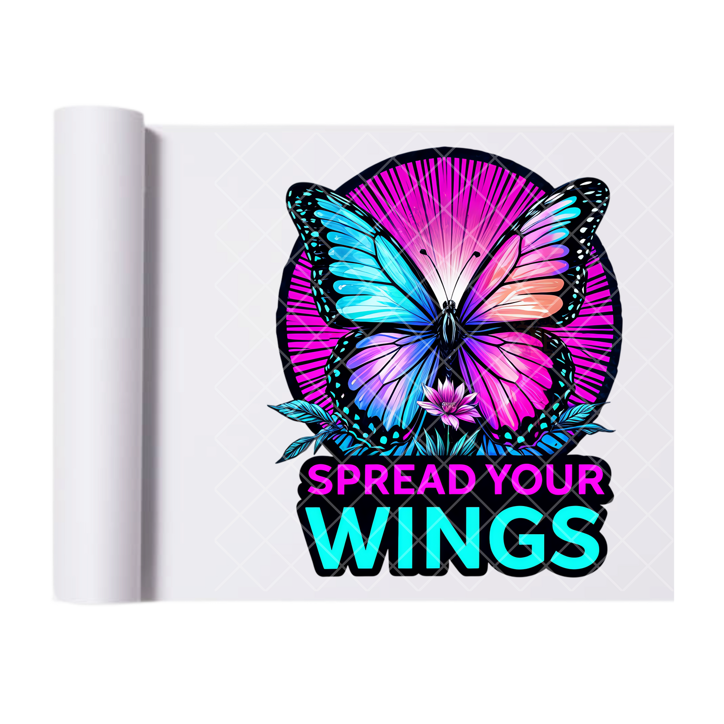 Spread Your Wings - Direct Print Film Transfer for T-Shirts, Cotton, Polyester & Blends - High-Quality Print