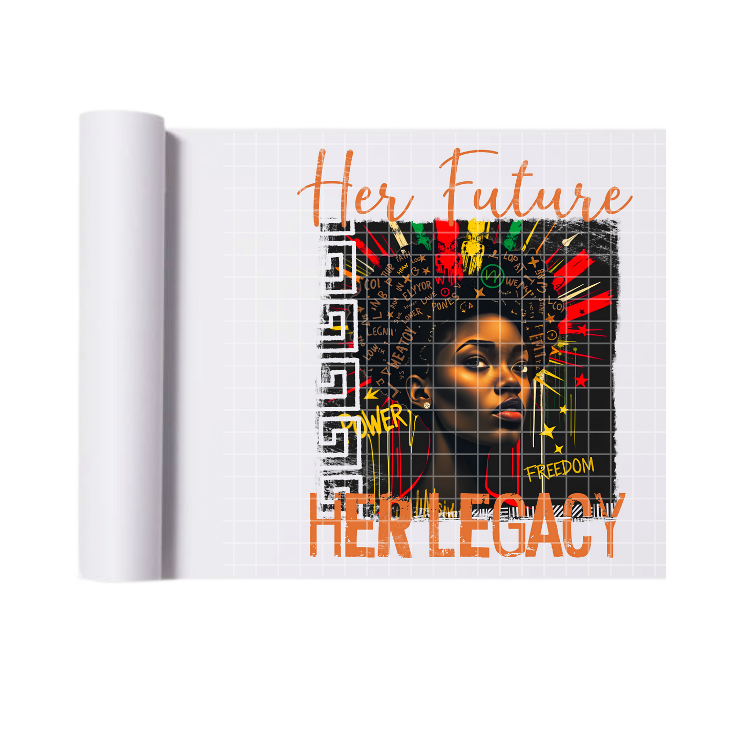 Her future her legacy DTF transfers for T-shirts
