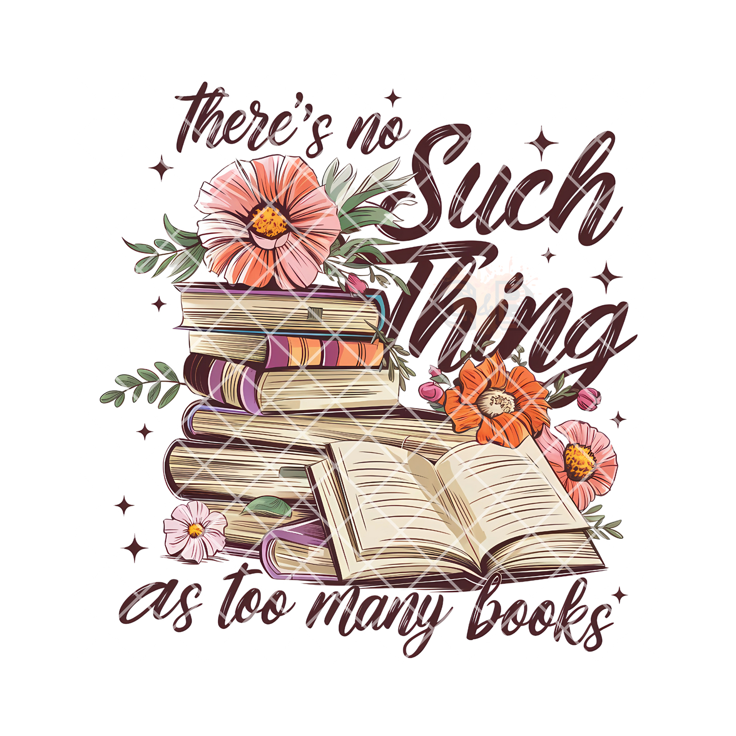 Too many books PNG