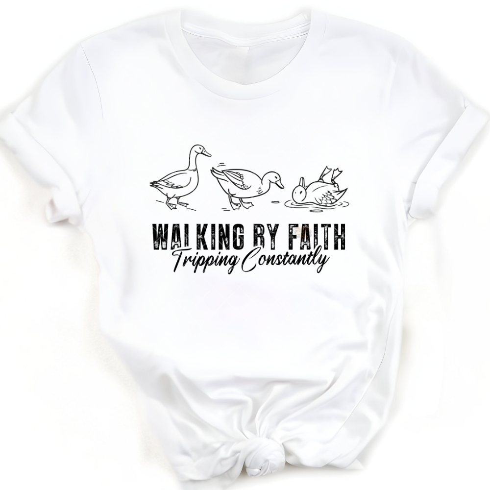 Walking By Faith Goose PNG File
