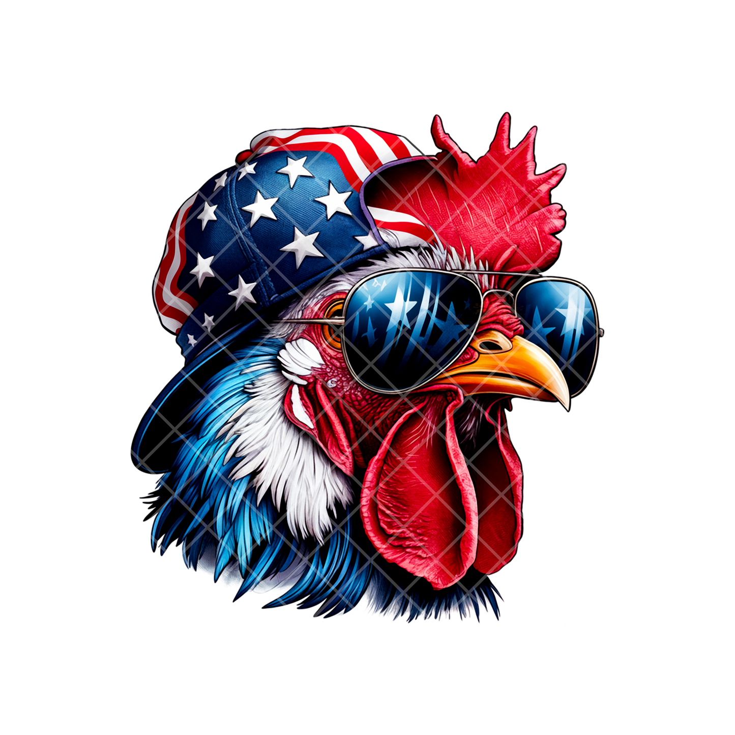 Patriot Bird Hat Flag PNG