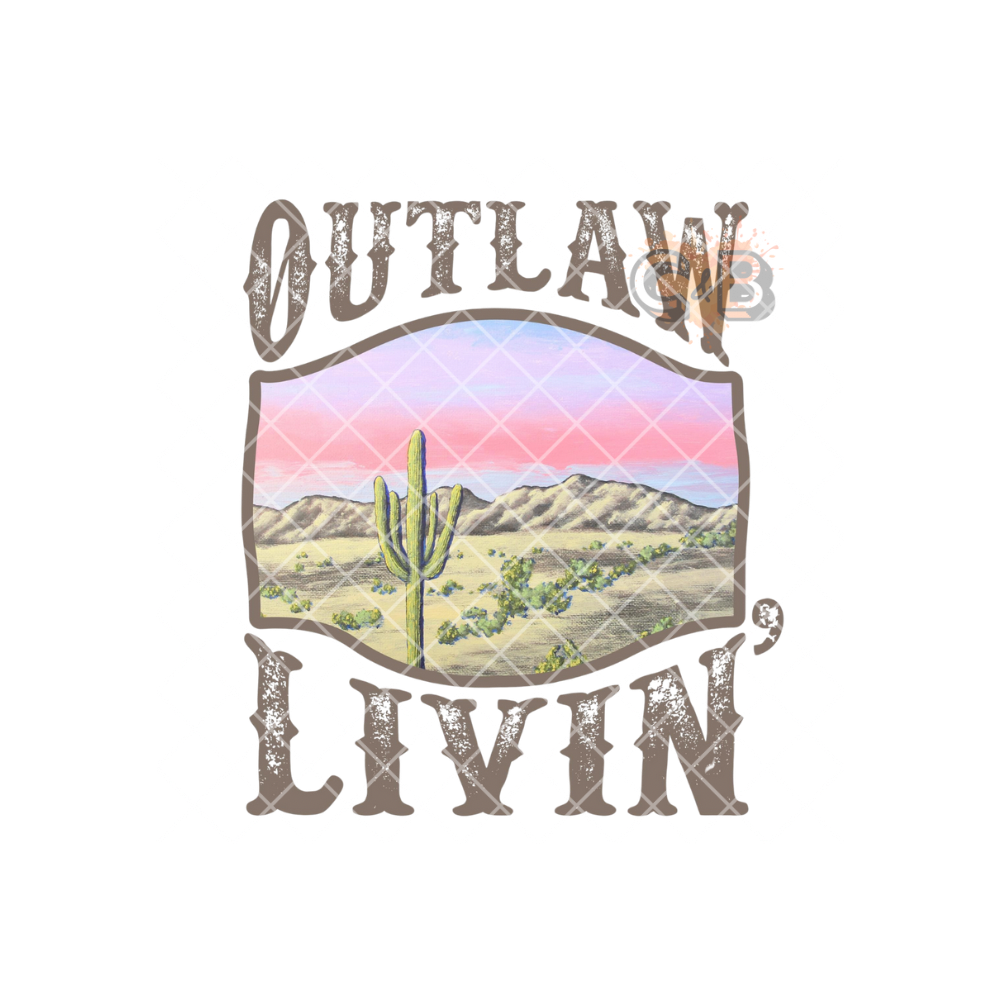 Outlaw Livin’ Scene Western PNG