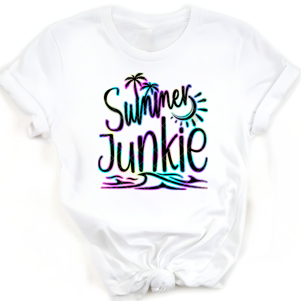 Summer Junkie Purple Blue Line PNG