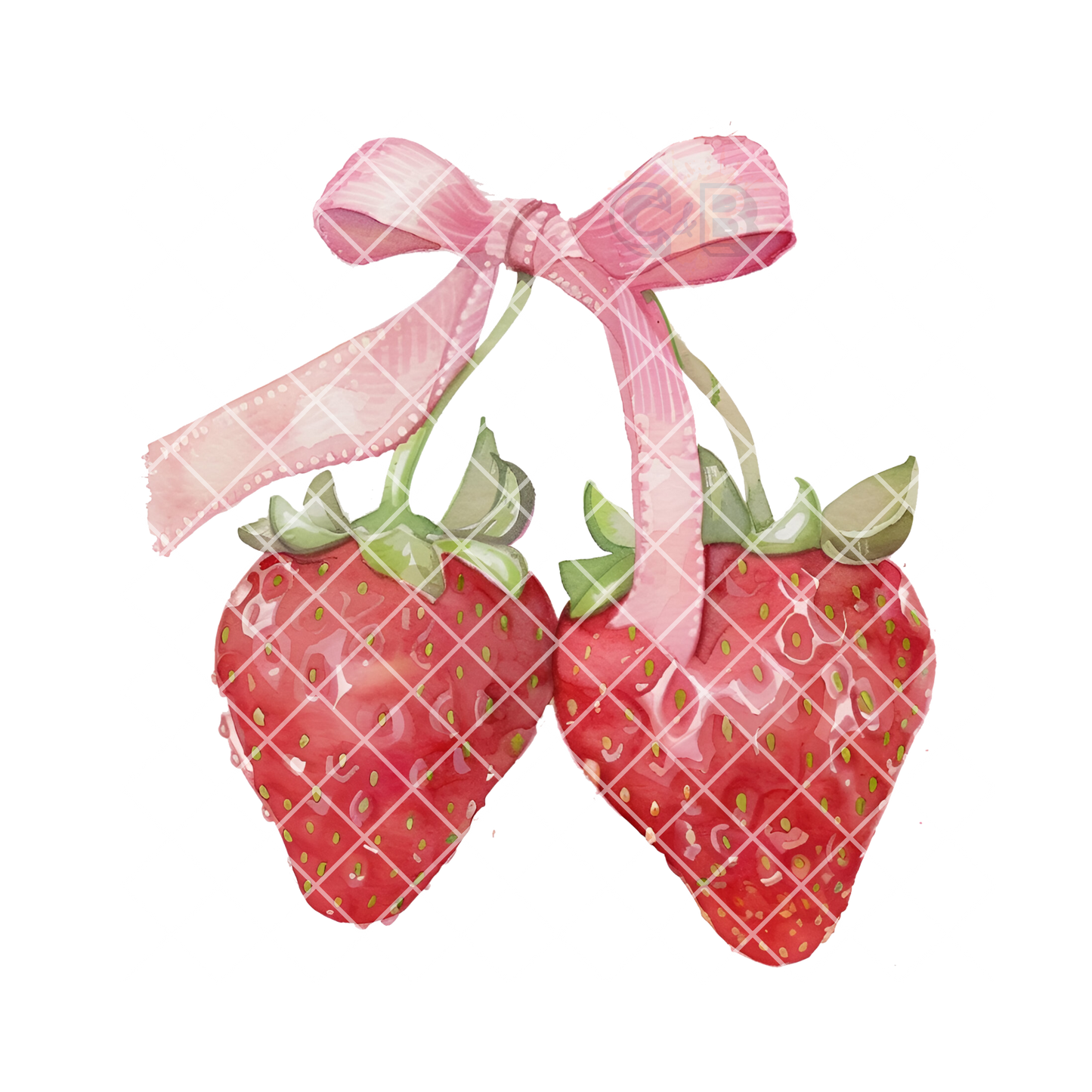 Pair of strawberrys PNG
