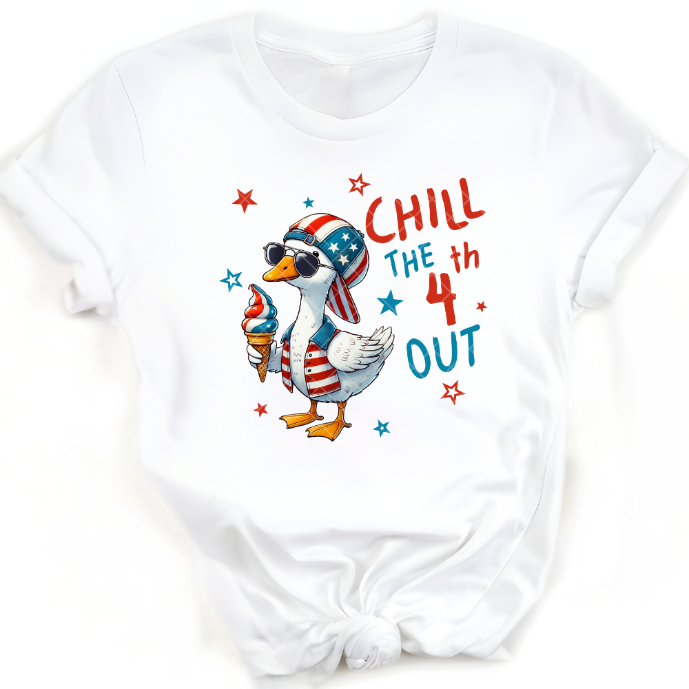 Chill The 4th Out Duck PNG