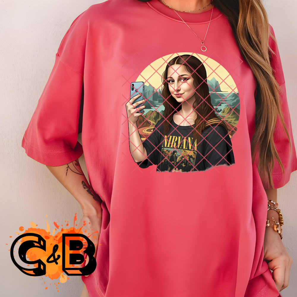 Lisa loves rock bands PNG