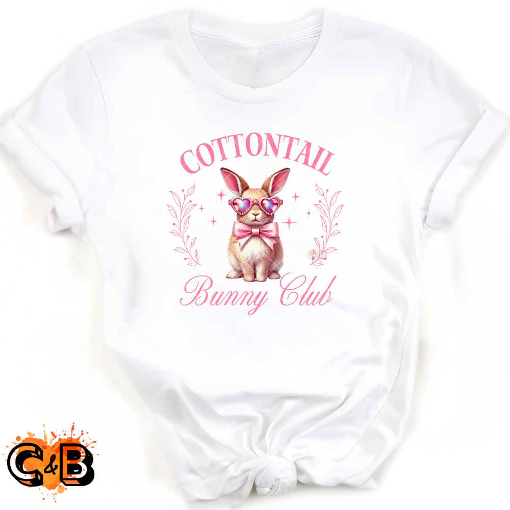 Cottontail Bunny With Pink Shades PNG