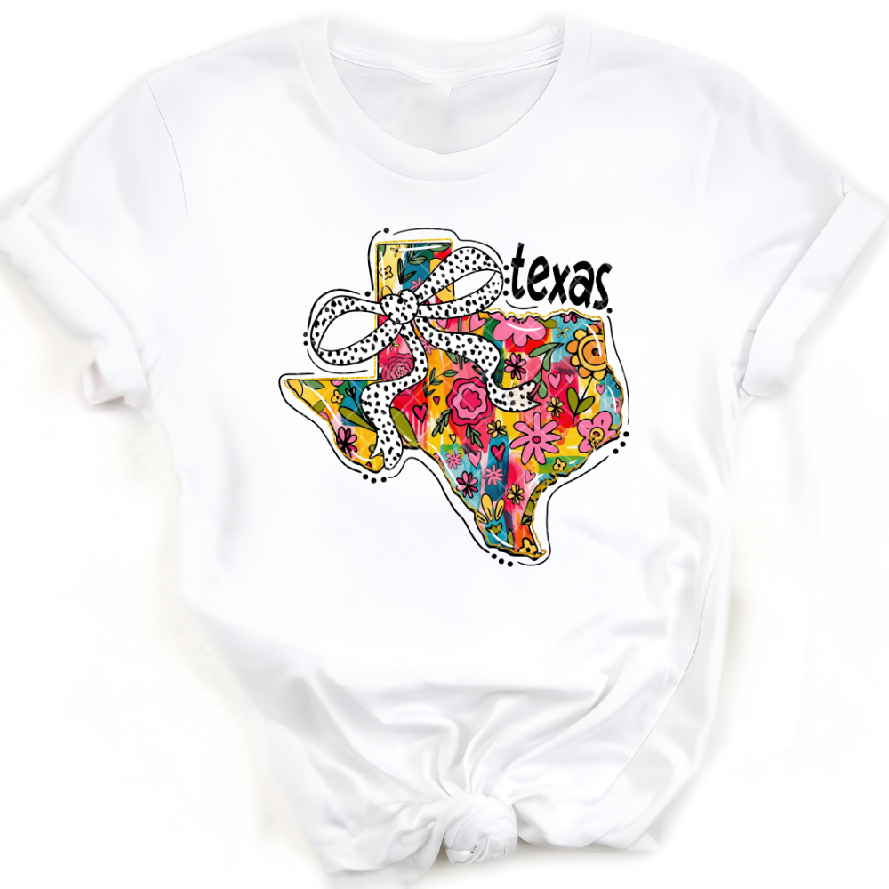 Texas Polka Dot Ribbon PNG