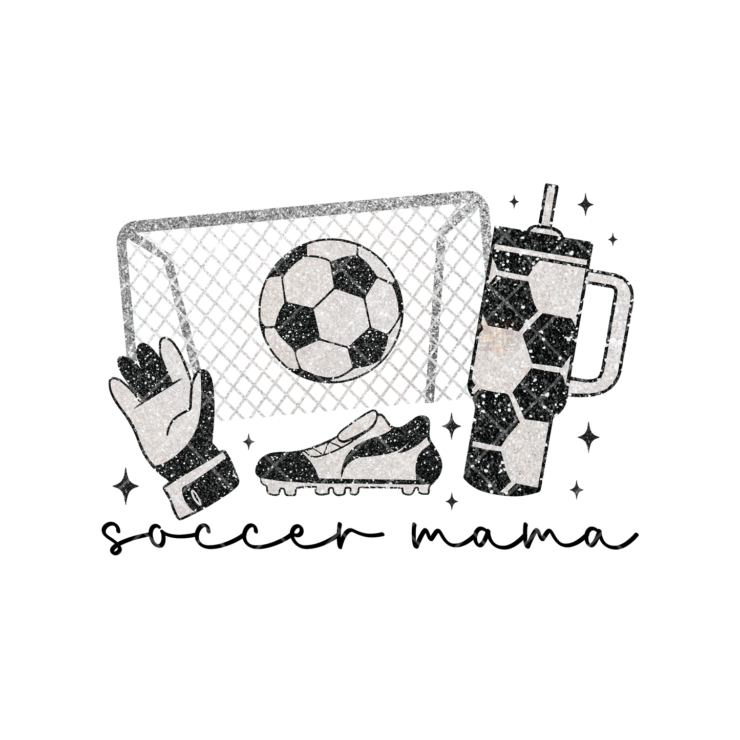 Soccer Mama Cup Shoes Gloves Goal PNG