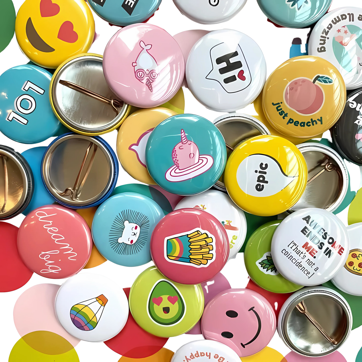 Supreme Pizza Pinback Button