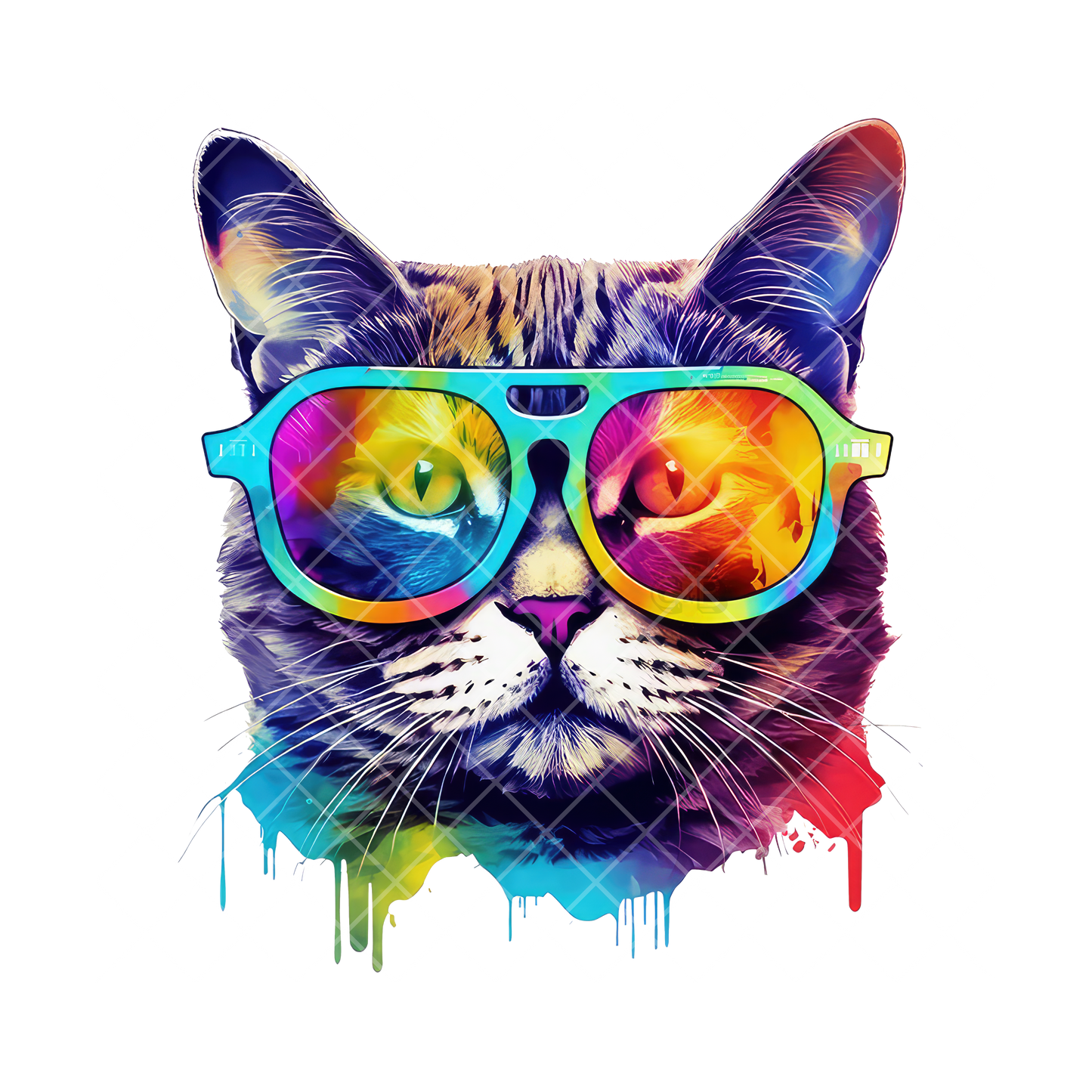 Hyper Cat HD Color PNG