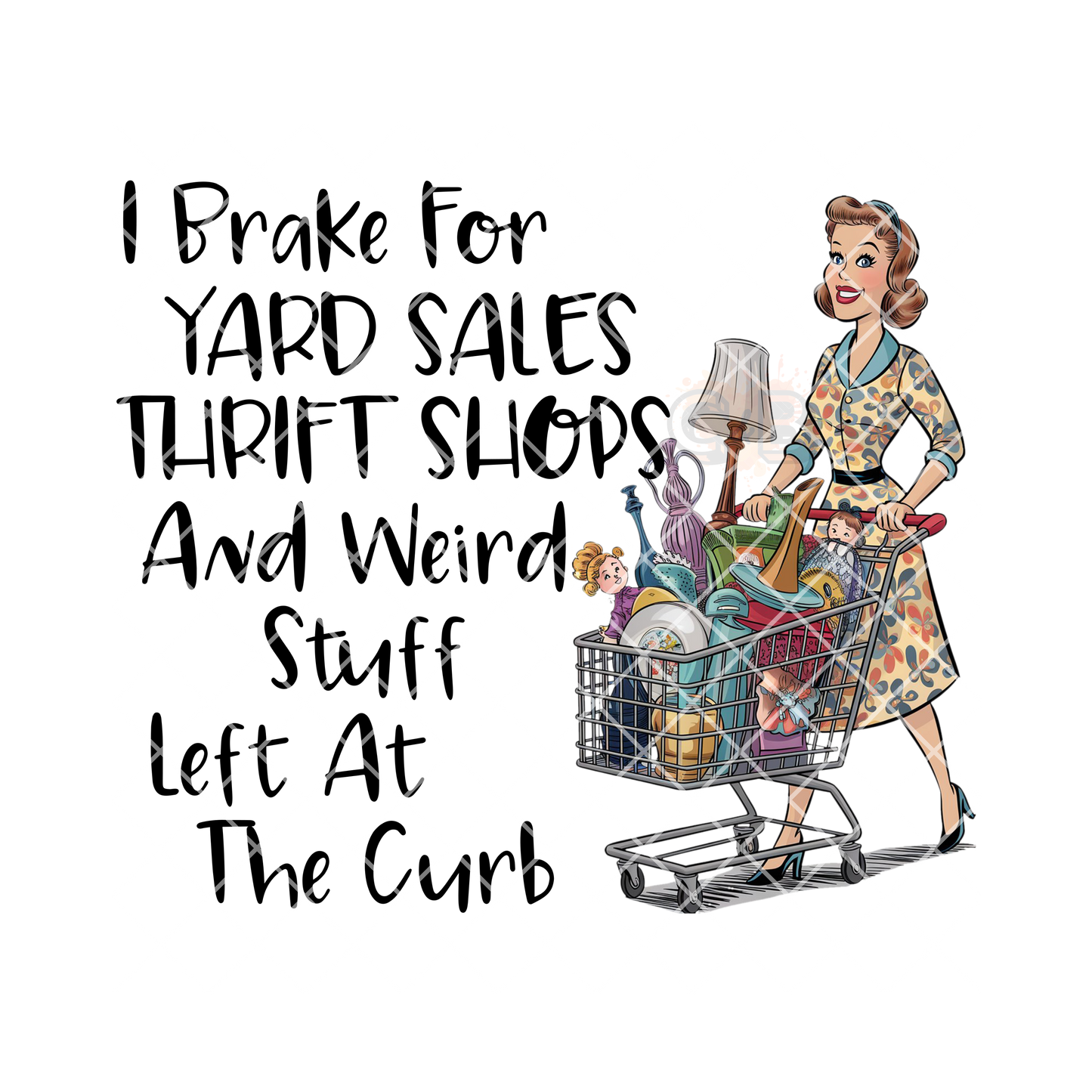 I brake for yard sales PNG