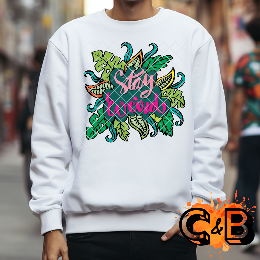 Stay weird plants PNG
