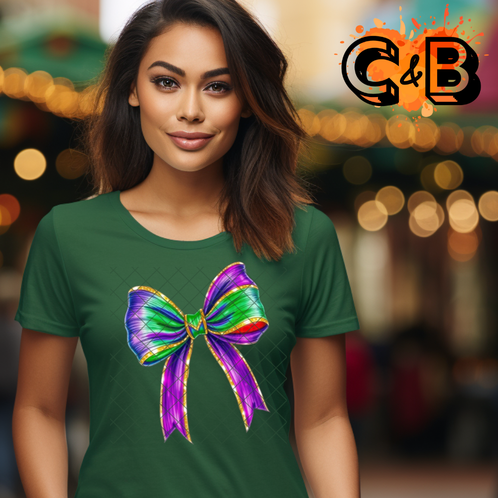 Mardi Gras bow PNG