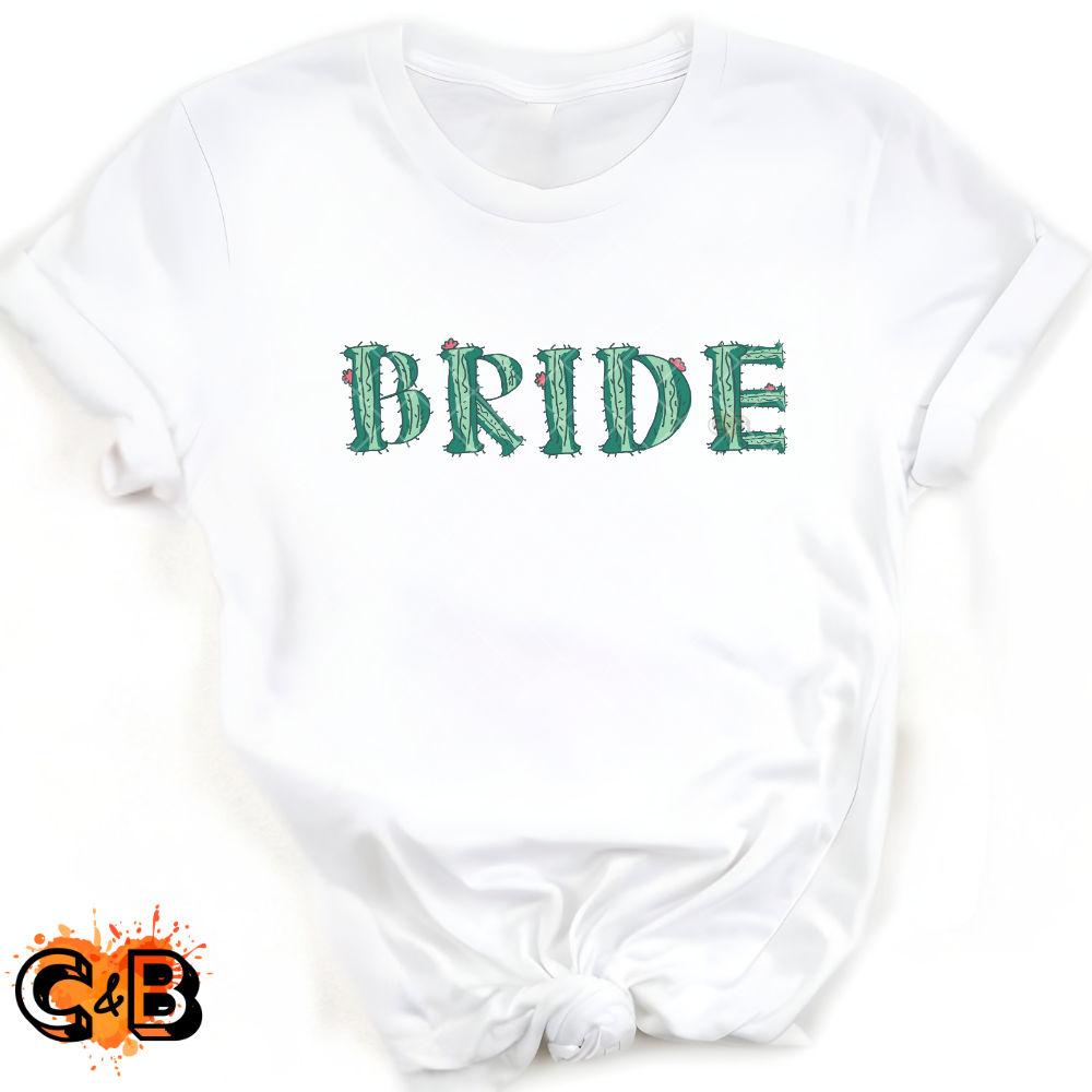 Bride Cactus Font PNG