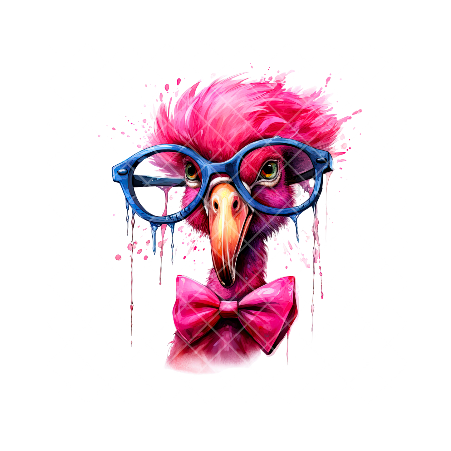 Pink Blue Shades Chicken PNG
