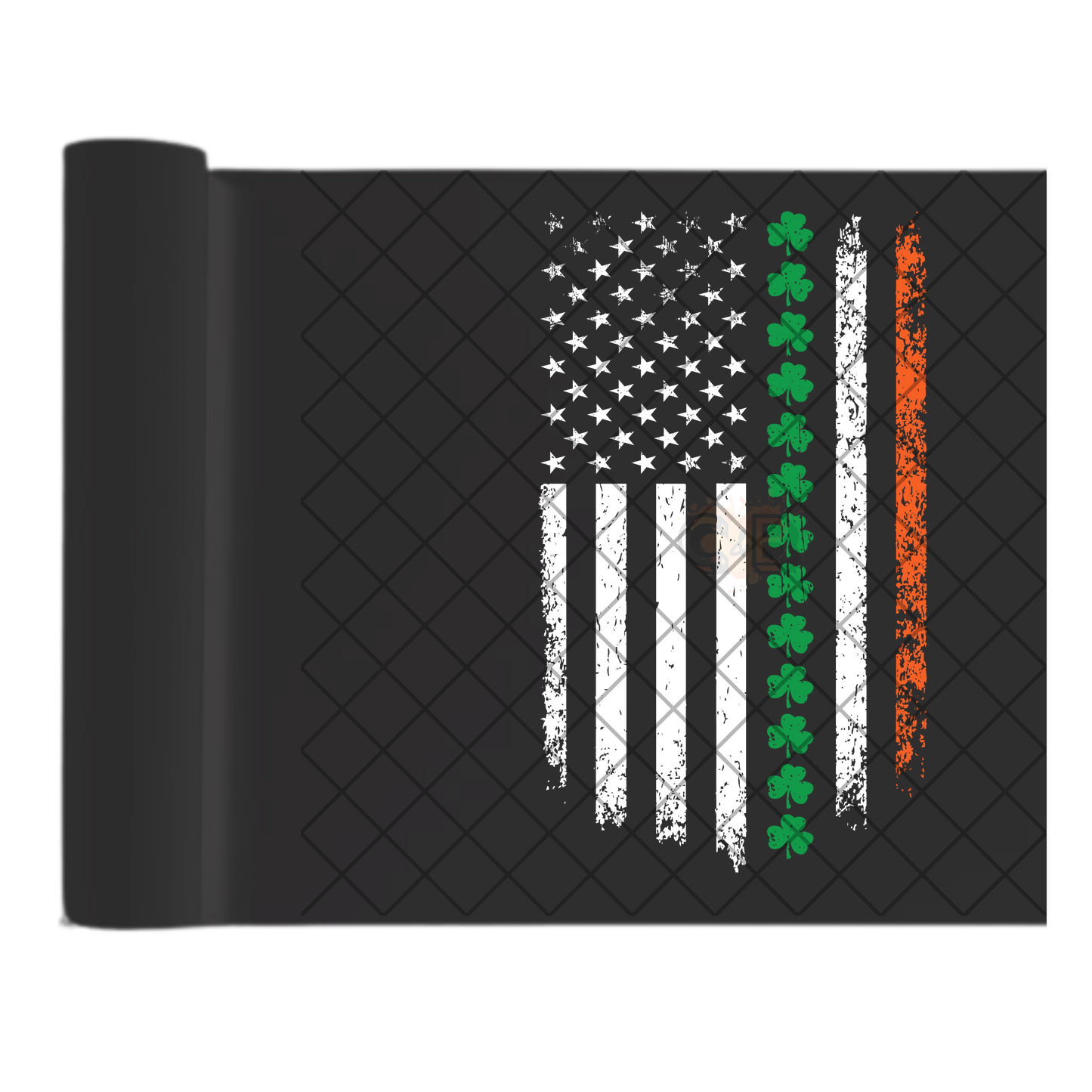 St Patrick’s day US Flag - Direct Print Film Transfer for T-Shirts, Cotton, Polyester & Blends - High-Quality DTF Print