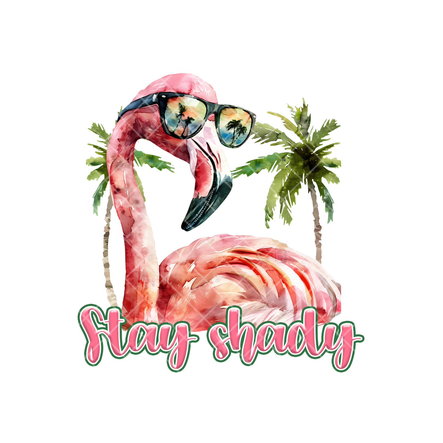 Stay Shady Flamingo PNG