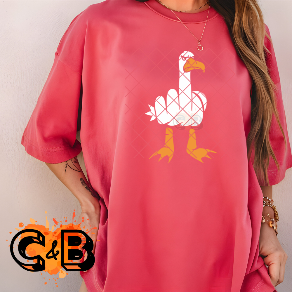 Middle finger bird PNG