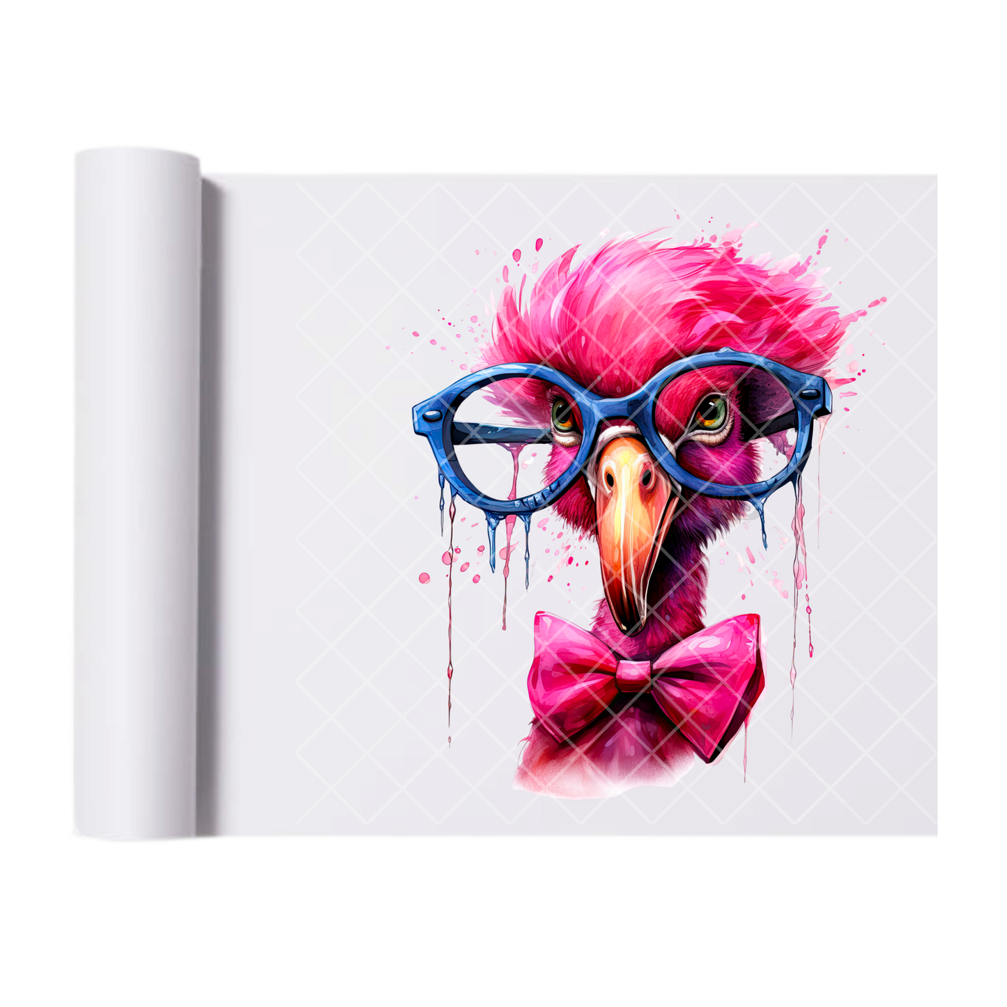 Pink Blue Shades Chicken - Direct Print Film Transfer for Trendy T-Shirts, Cotton, Polyester & Blends - High-Quality Print