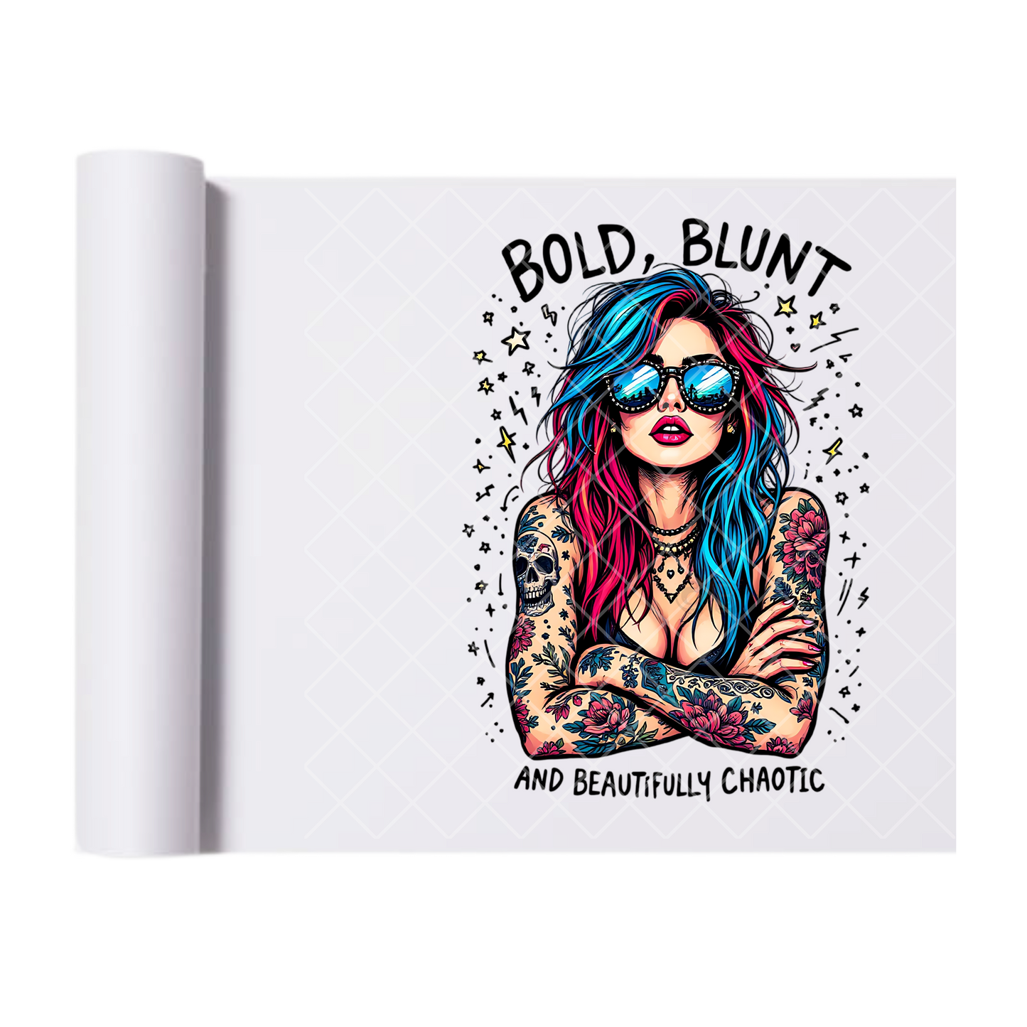 Bold Blunt and Beautiful - Direct Print Film Transfer for T-Shirts, Cotton, Polyester & Blends - High-Quality Print