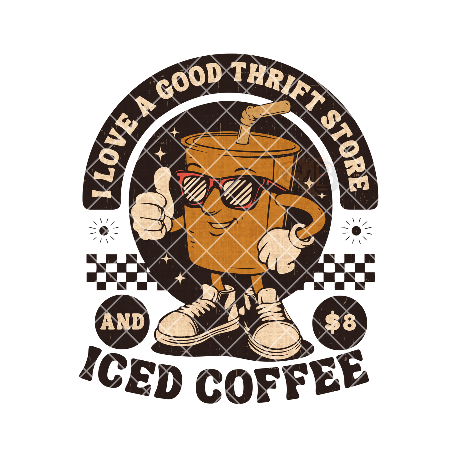 Good thrift store and 8$ iced coffee PNG