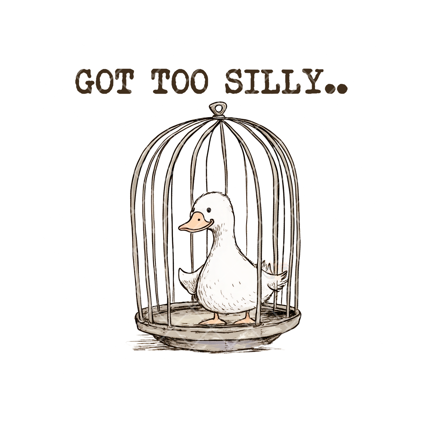 Got Too Silly Cage PNG