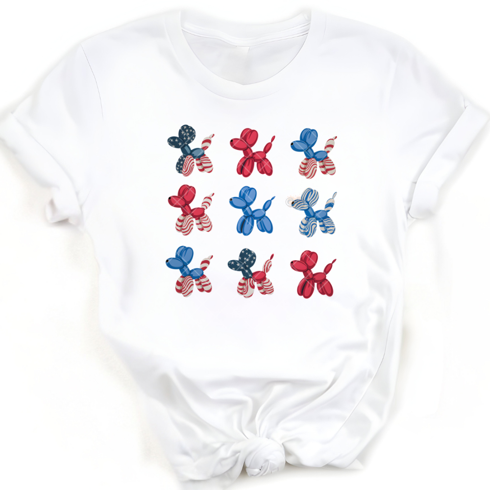 Balloon Dog American Flag PNG