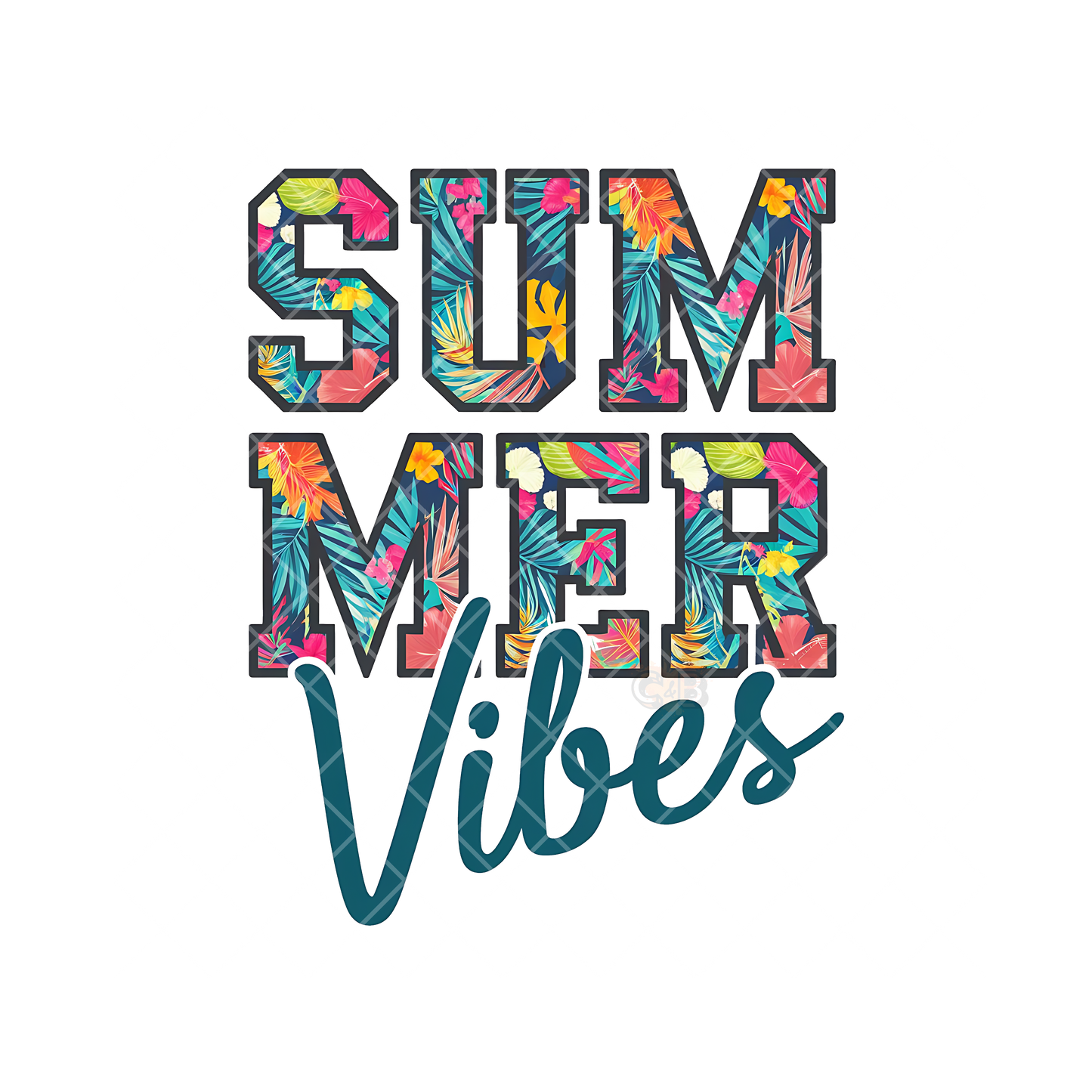 Summer Vibes Pastel Pom PNG