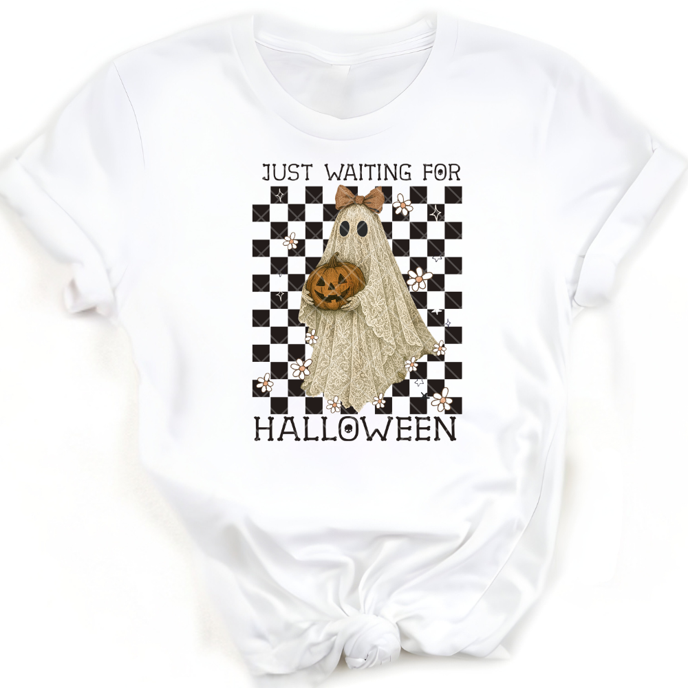 Waiting For Halloween Deco Ghost PNG File