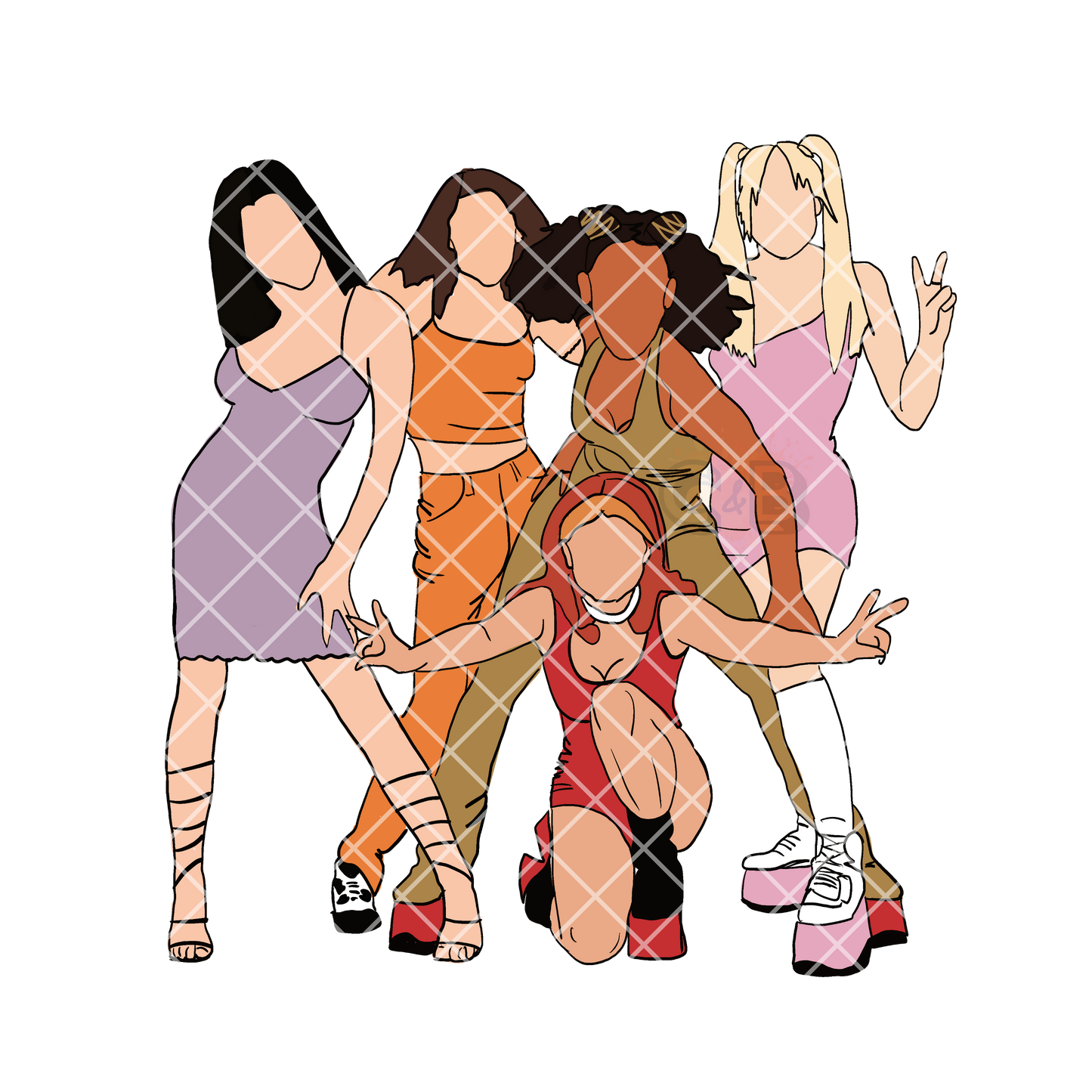 Spicy 90s artwork PNG