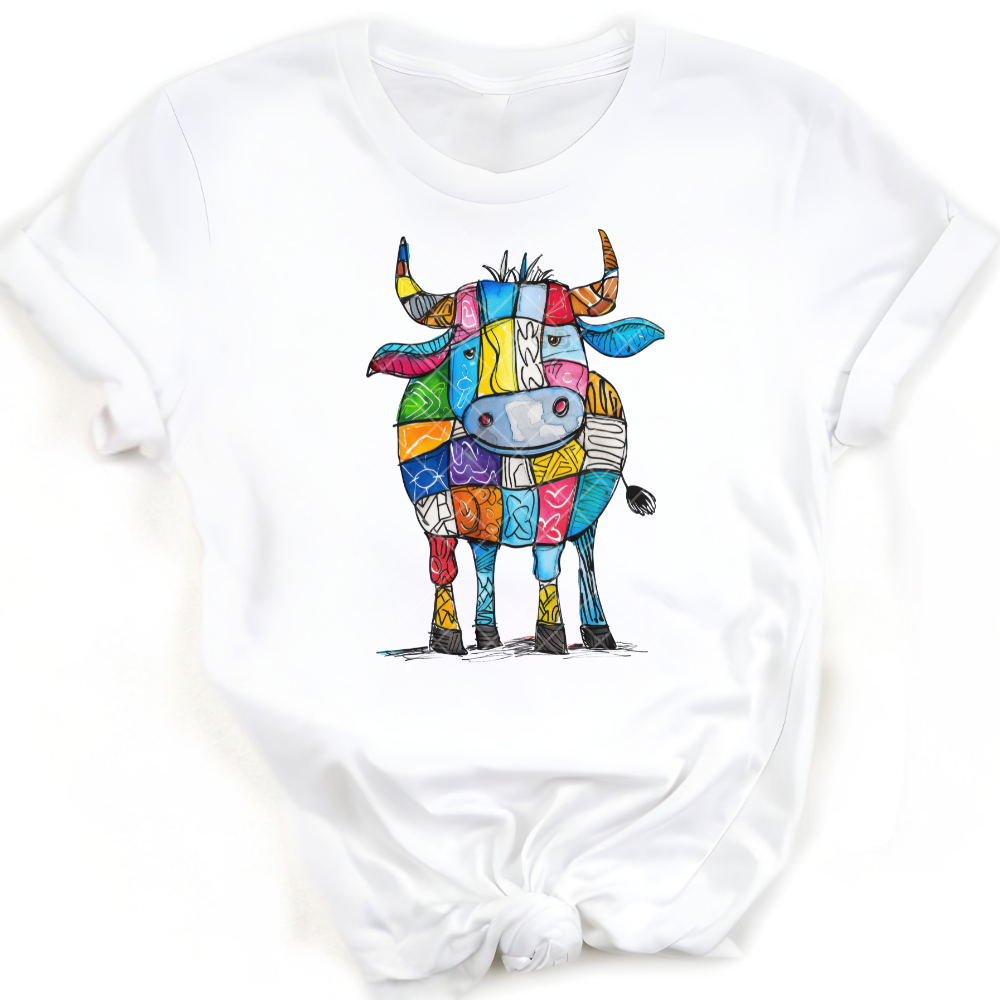 Ox Art Doodle Painting PNG