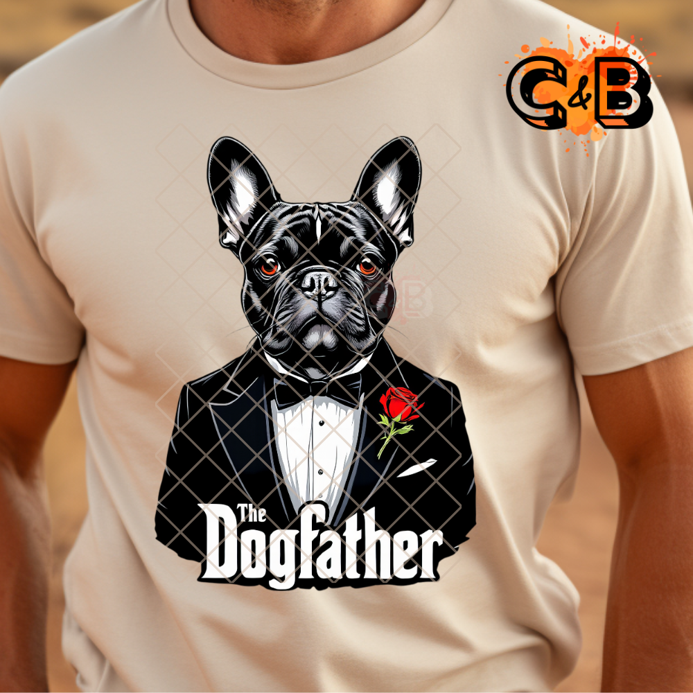 Frenchie as dog father T-Shirt