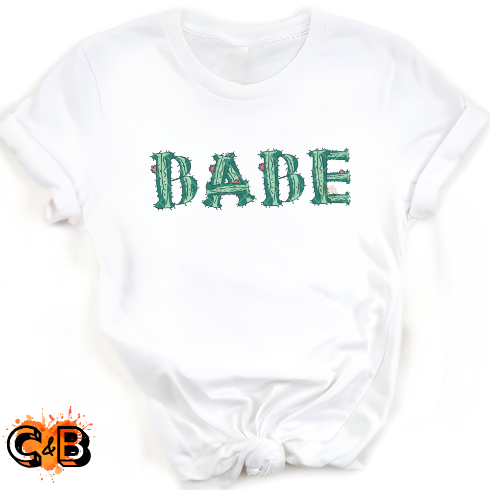 Babe Cactus Font PNG