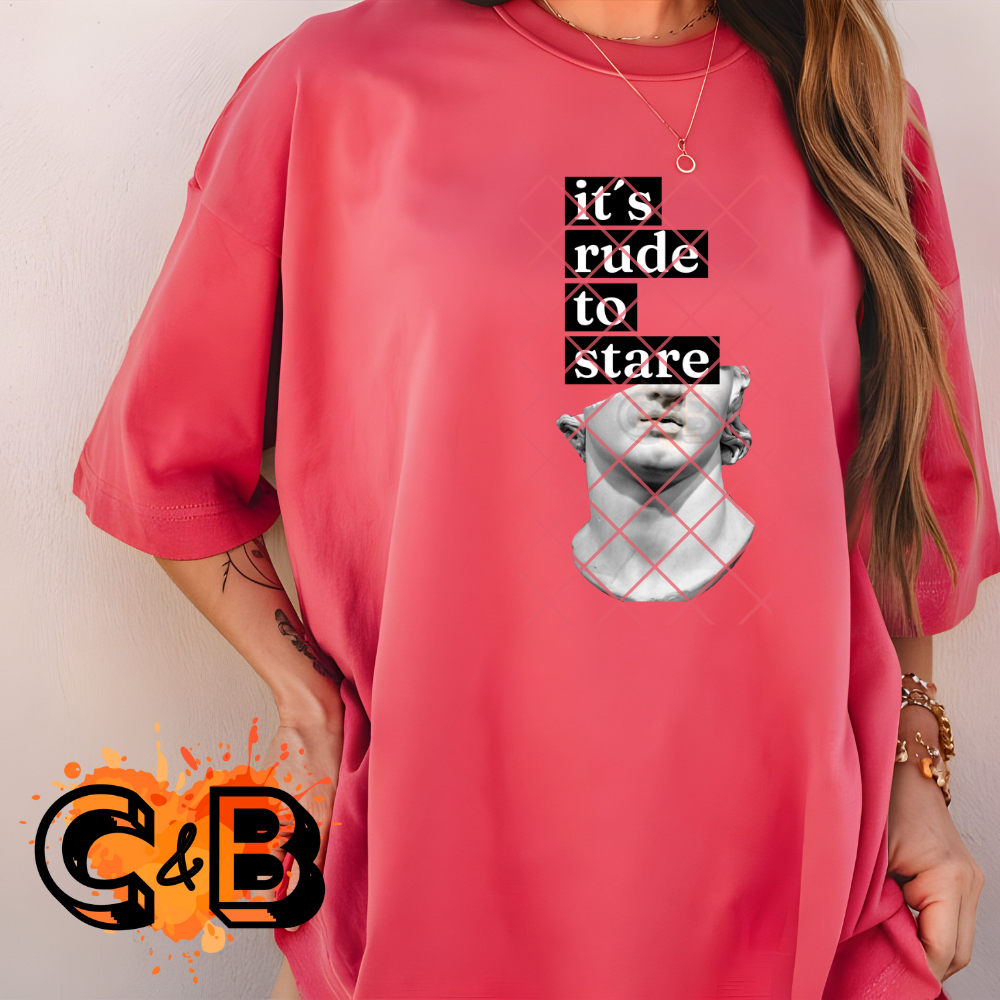 It’s rude to stare DTF transfer-high quality transfer for printing